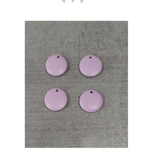 Lot de 4 breloques en bois