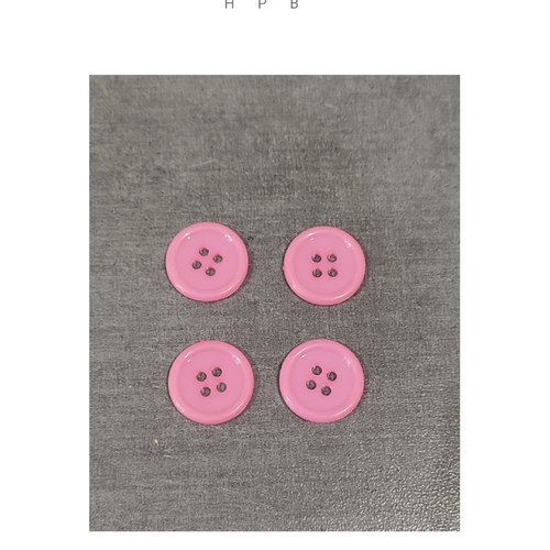 Lot de 4 boutons acryliques ronds
