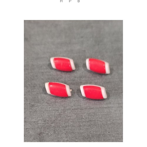 Lot de 4 boutons acryliques à anneaux en forme de cannette