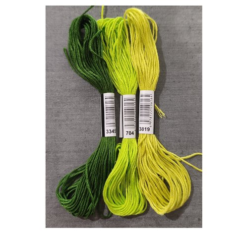 Lot de 3 échevettes coton