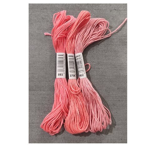 Lot de 3 échevettes coton