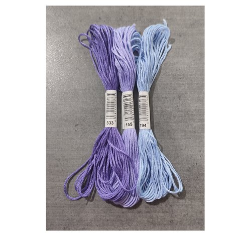 Lot de 3 échevettes coton