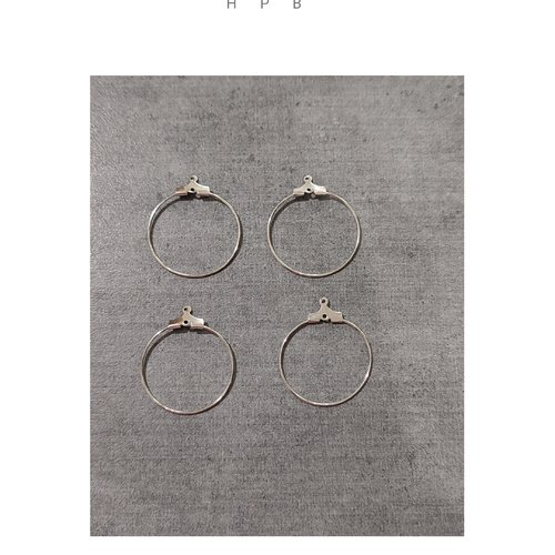 Lot de 2 paires de supports créoles
