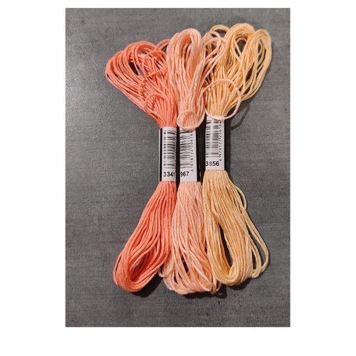 Lot de 3 échevettes coton