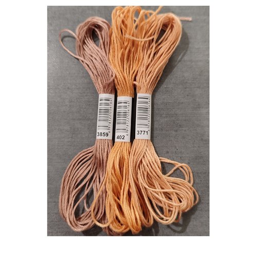 Lot de 3 échevettes coton