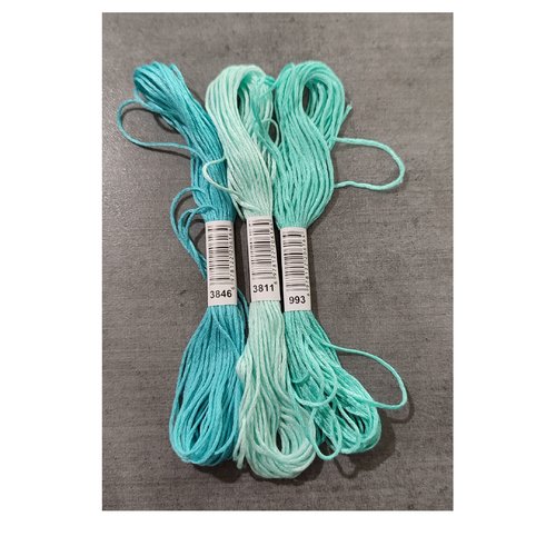 Lot de 3 échevettes coton