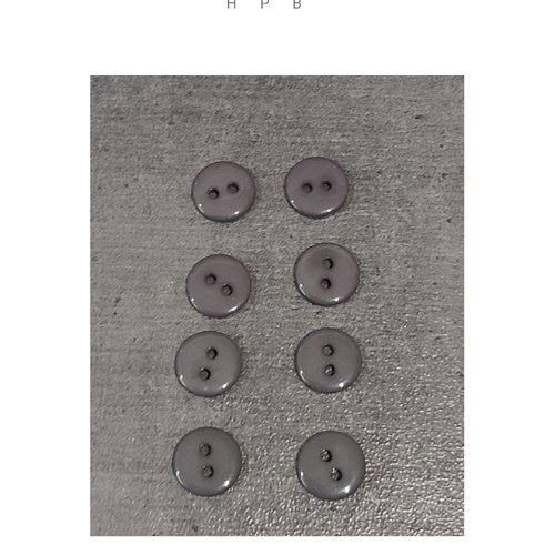 Lot de 8 boutons acryliques ronds