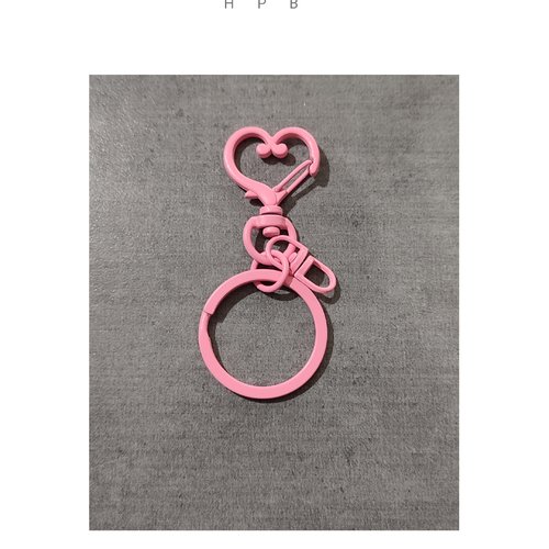 Supports porte clé coeur en métal