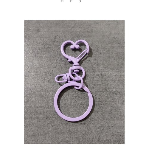 Supports porte clé coeur en métal