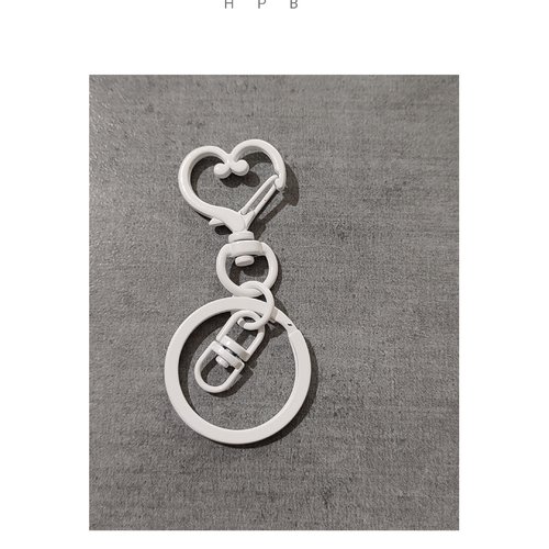 Supports porte clé coeur en métal