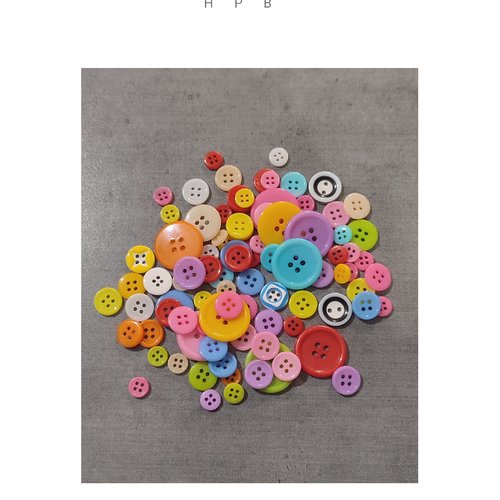 Assortiment de 100 boutons