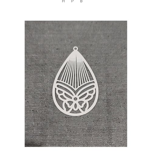 Estampe papillon en laiton