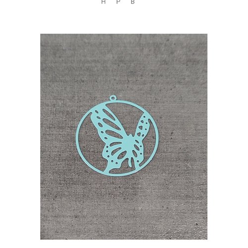 Estampe papillon en laiton