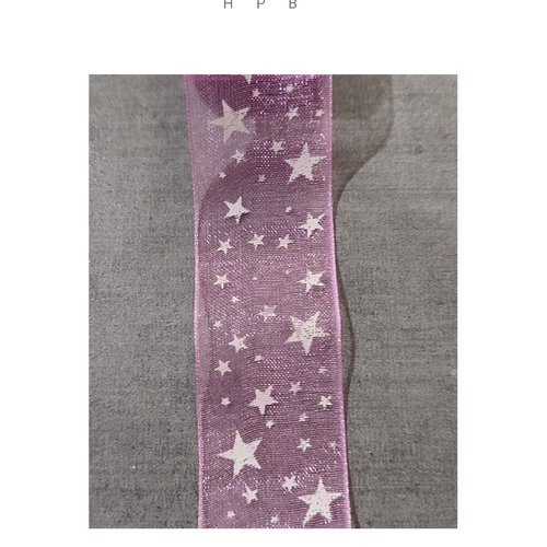 Coupon de ruban organza 1 mètre