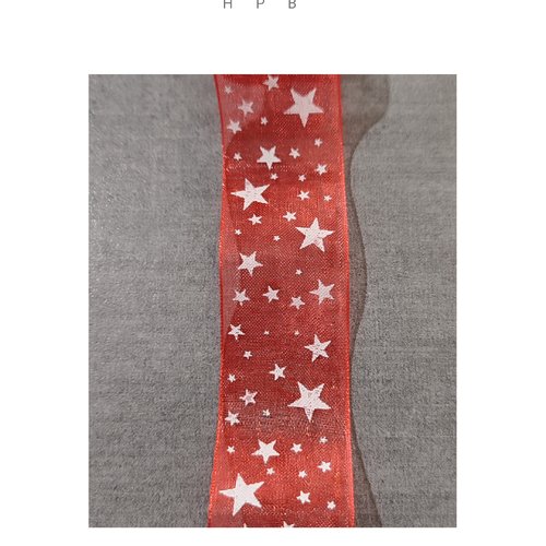 Coupon de ruban organza 1 mètre