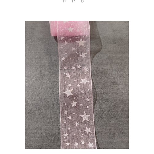 Coupon de ruban organza 1 mètre