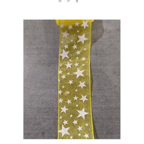 Coupon de ruban organza 1 mètre