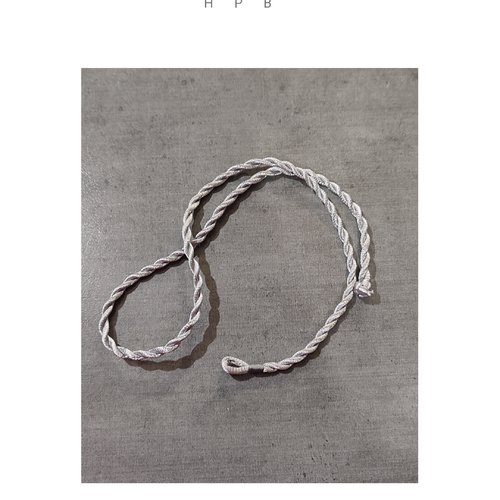 Cordon pour collier 48 cm soie artificielle