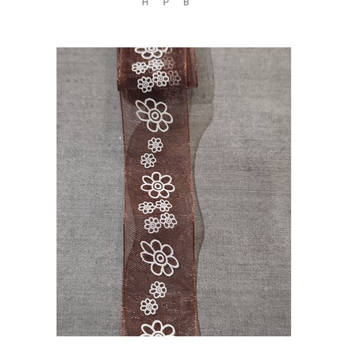 Coupon de ruban organza 1 mètre