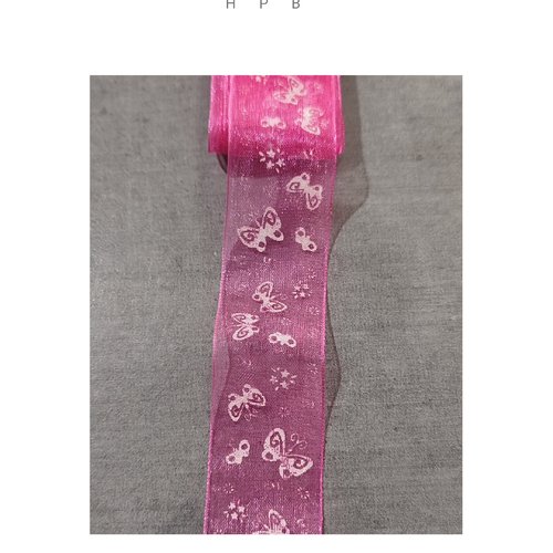 Coupon de ruban organza 1 mètre