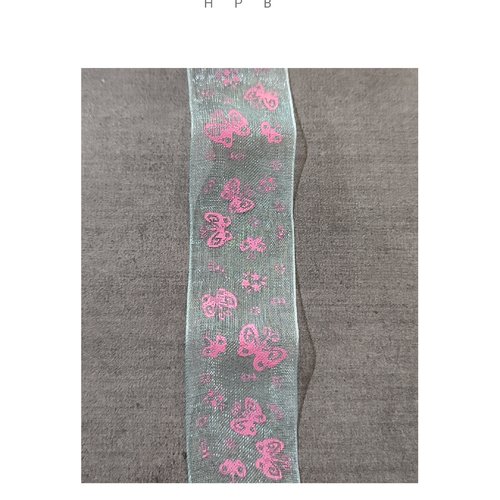 Coupon de ruban organza 1 mètre