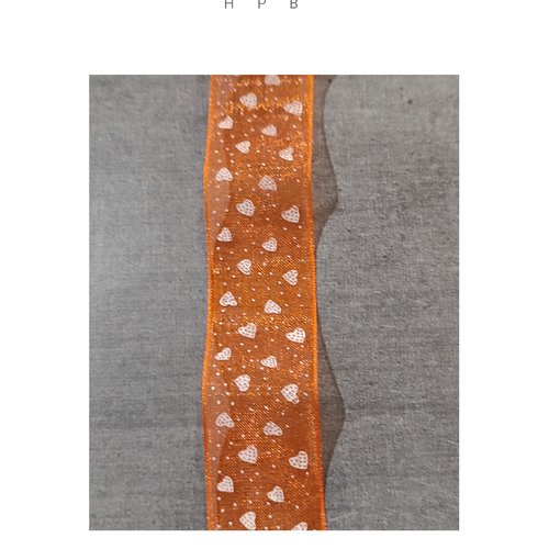 Coupon de ruban organza 1 mètre