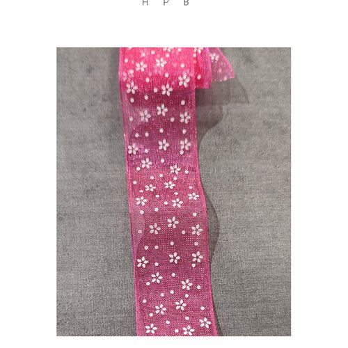 Coupon de ruban organza 1 mètre