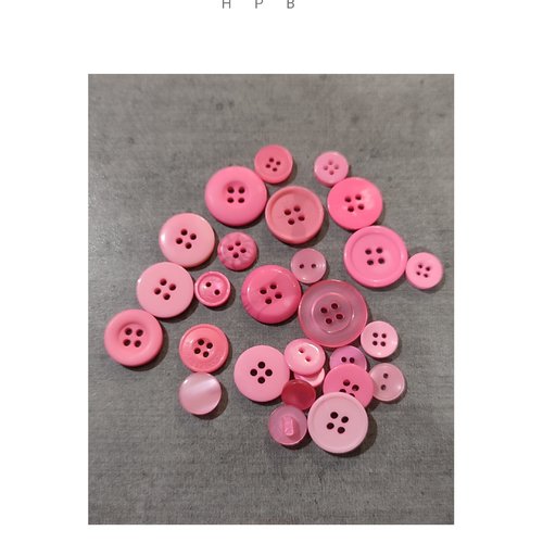 Assortiment de 25 boutons