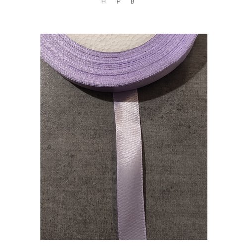 1 mètre de ruban satin 12 mm lavande