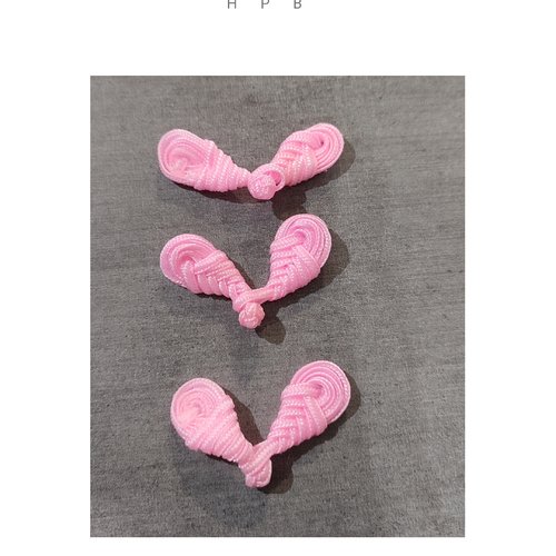 Ensemble de boutons style asiatique (lot de 3)