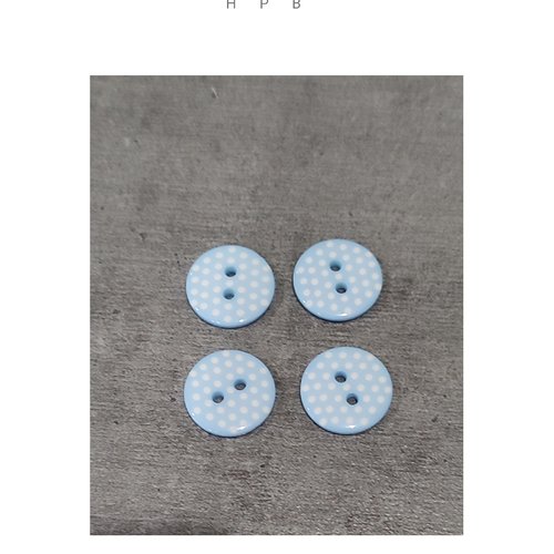 Lot de 4 boutons acryliques ronds