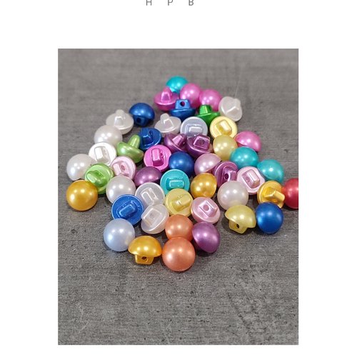 Assortiment de boutons dôme acryliques
