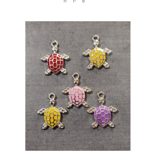 Assortiment de breloques acrylique tortues