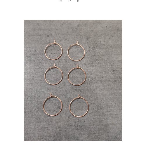 Lot de 3 paires de supports créoles 20 mm