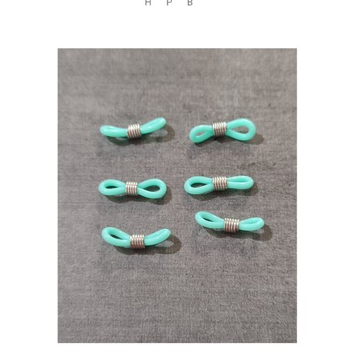 Lot de 6 attaches cordon de lunettes en silicone