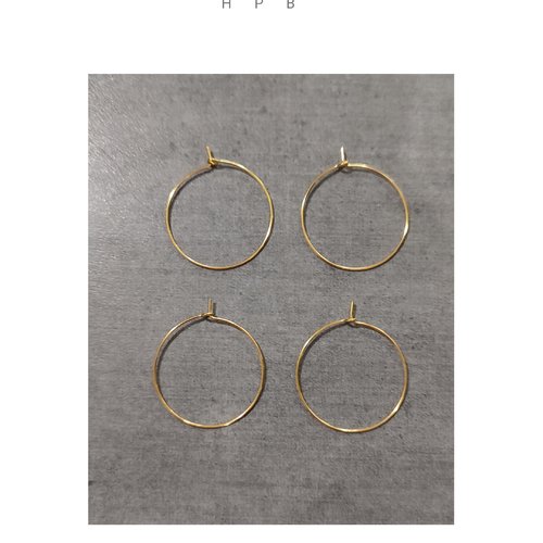 Lot de 2 paires de supports créoles