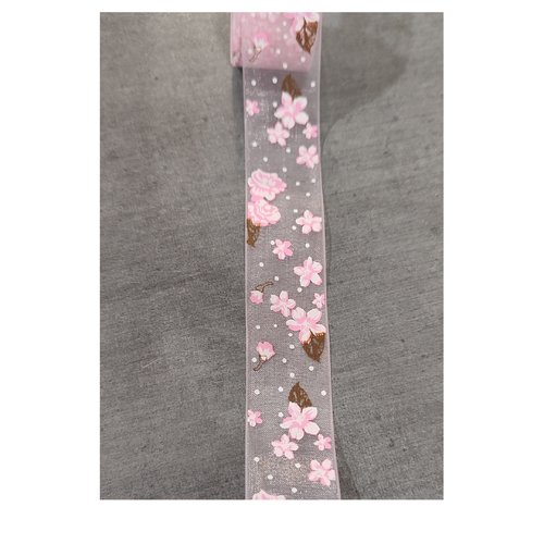 Coupon de ruban organza 1 mètre