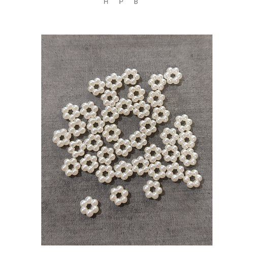 Lot de 40 perles intercalaires acryliques