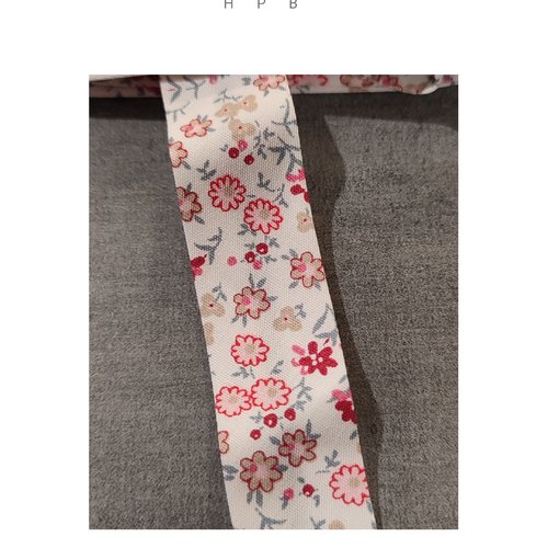 1 mètre de ruban biais liberty