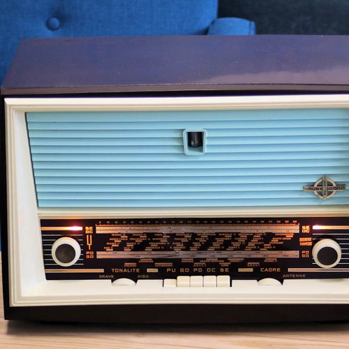 Poste radio vintage 1958 ducretet thomson bluetooth