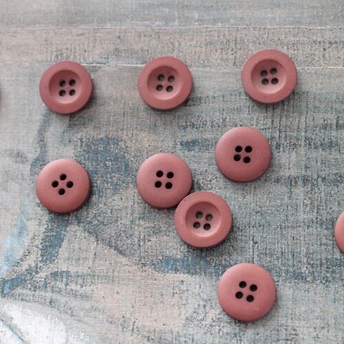 10 boutons à coudre ronds et marrons, pour veste vintage, mercerie marron, 854
