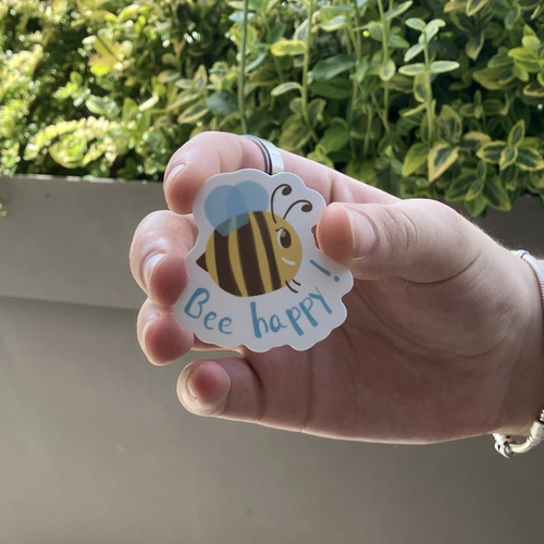 Sticker "bee happy"