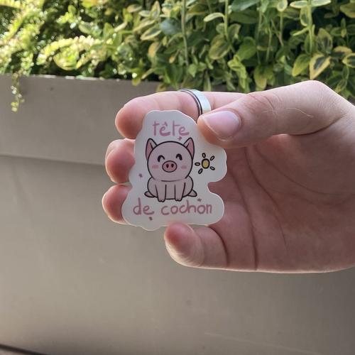 Sticker "tête de cochon"