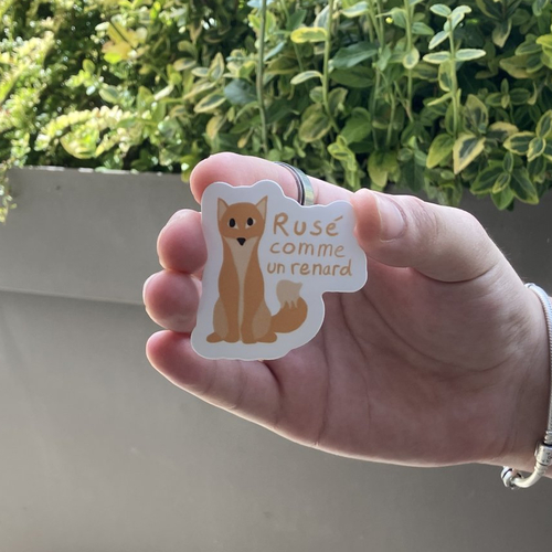 Sticker "rusé comme un renard"