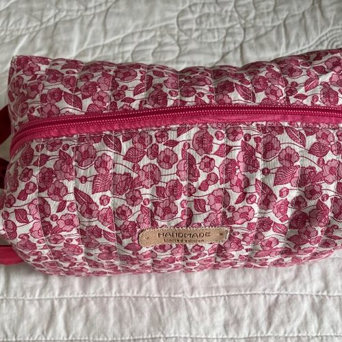 Trousse voyage molletonnée toilette ou maquillage xl