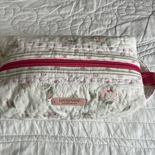 Trousse voyage molletonnée toilette ou maquillage xl