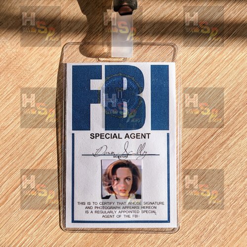 Badge fbi dana scully x-files
