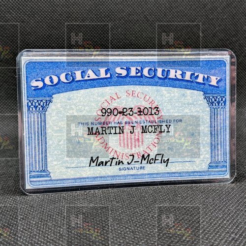 Carte sécurité sociale marty mcfly