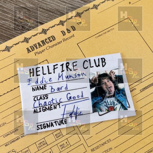 Carte membre eddie hellfire club