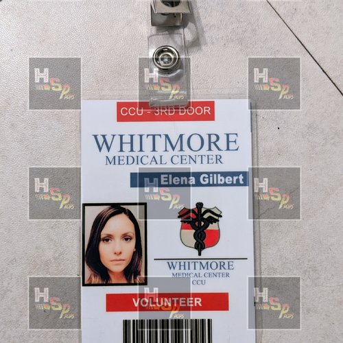 Badge elena gilbert whitmore hospital